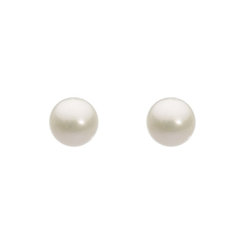 Dinky Freshwater Button Pearl Stud Earrings