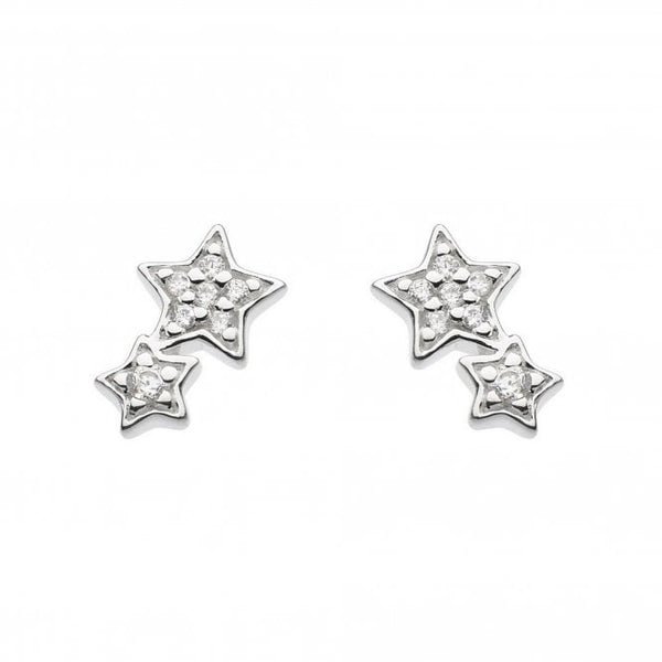 Double Star Stud Earrings