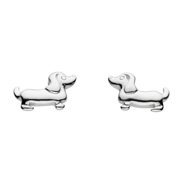 Dinky Charming Sausage Dog Stud Earrings