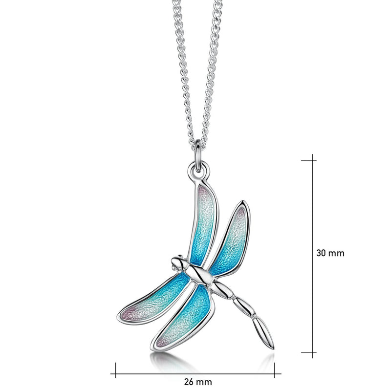 Dragonfly Dress Pendant Necklace