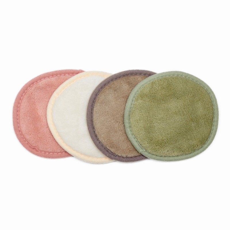 Erase Your Face - Reusable Makeup Removing Round Pads - Set Of 4