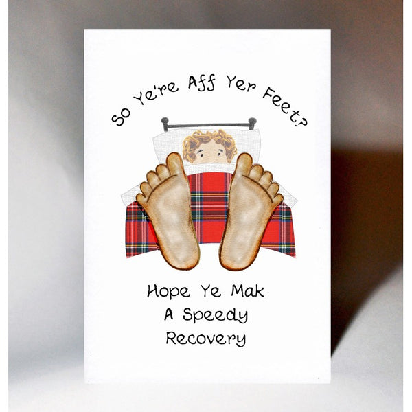 Feet Get Well Card
