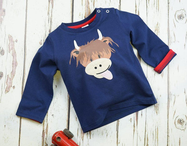 Highland Cow Long Sleeve Top