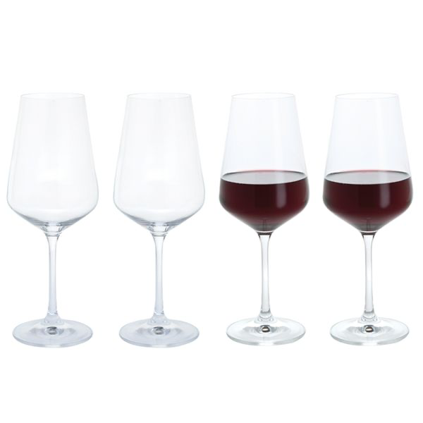 Box of 4 Red Wine Glasses