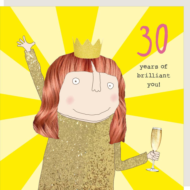 Girl 30 Brilliant Card