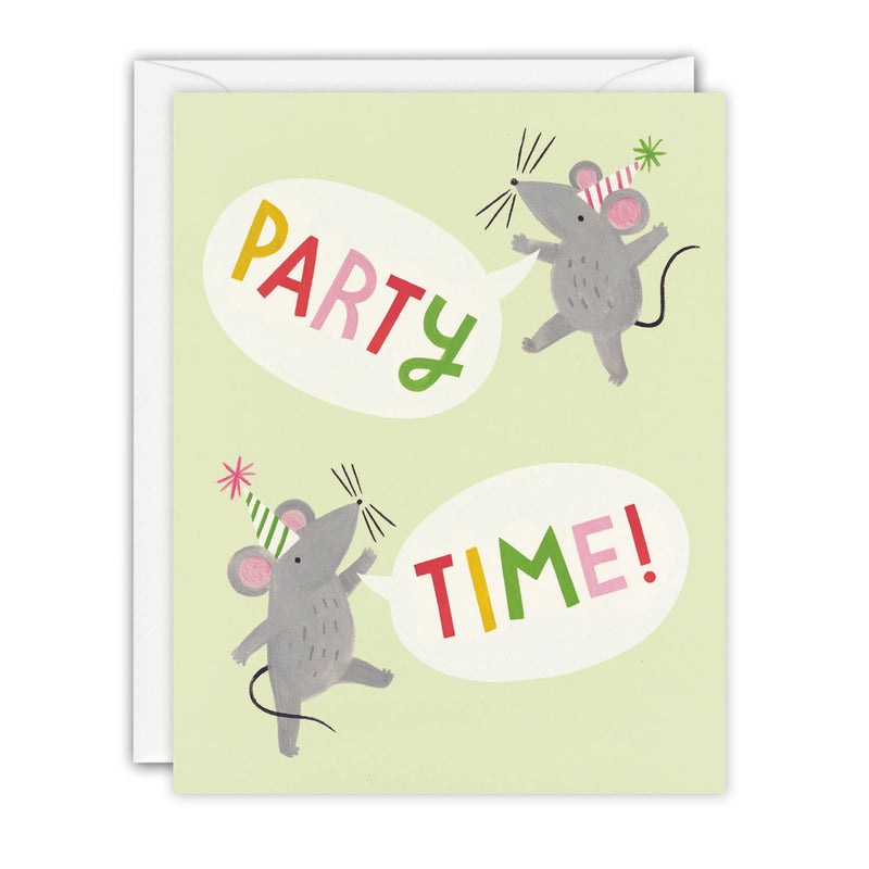 Pack of 5 Mice Party Invitation Cards
