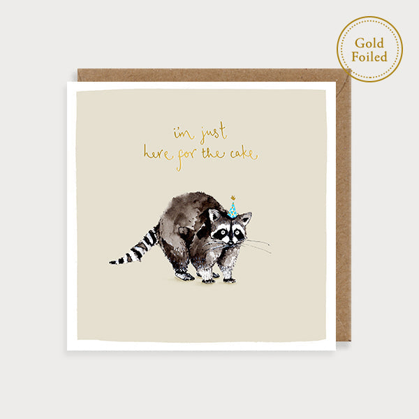 Raccoon Birthday Card