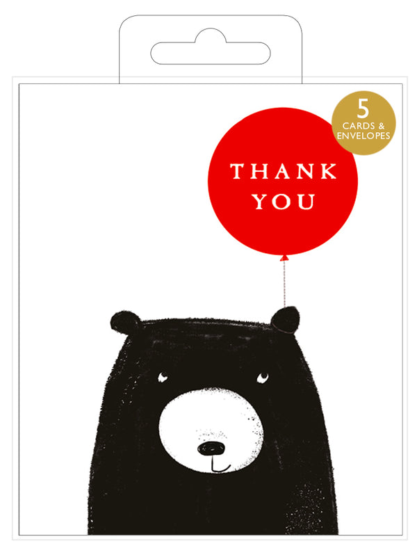 Bear Thank You Cards - Pack of 5