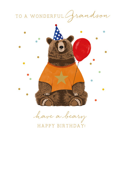 Wonderful Grandson Birthday Card