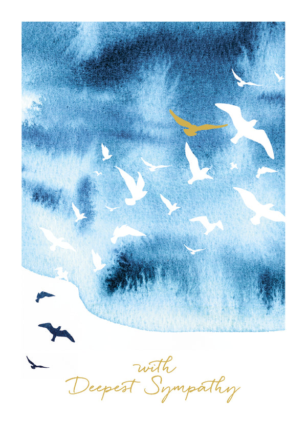 With Sympathy Birds Card