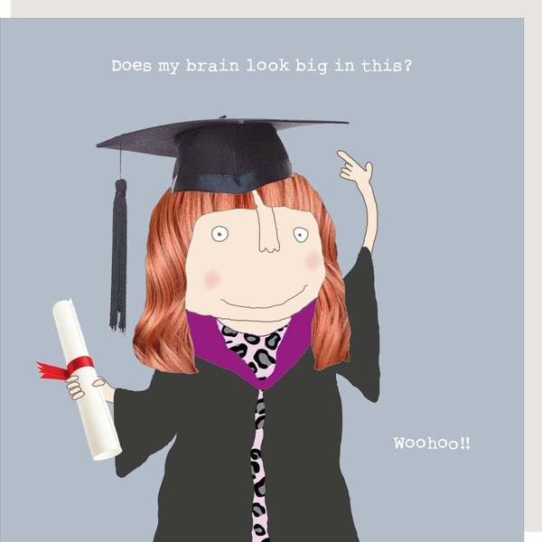 Big Brain Girl Card