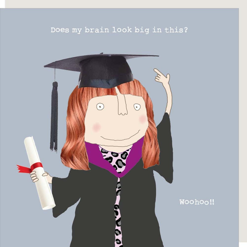 Big Brain Girl Card