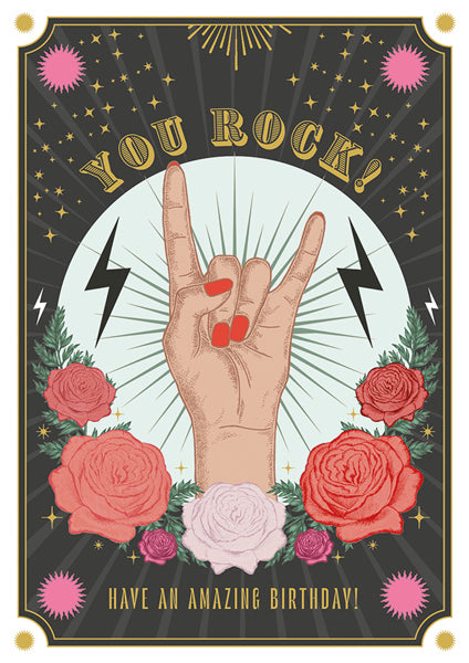 You Rock Birthday Card