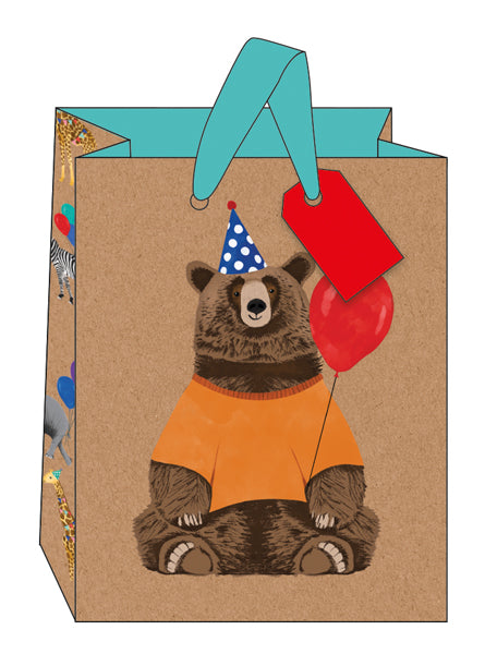 Animals In Hats Gift Bag - Medium
