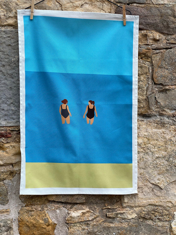 Chats In The Sea Tea Towel