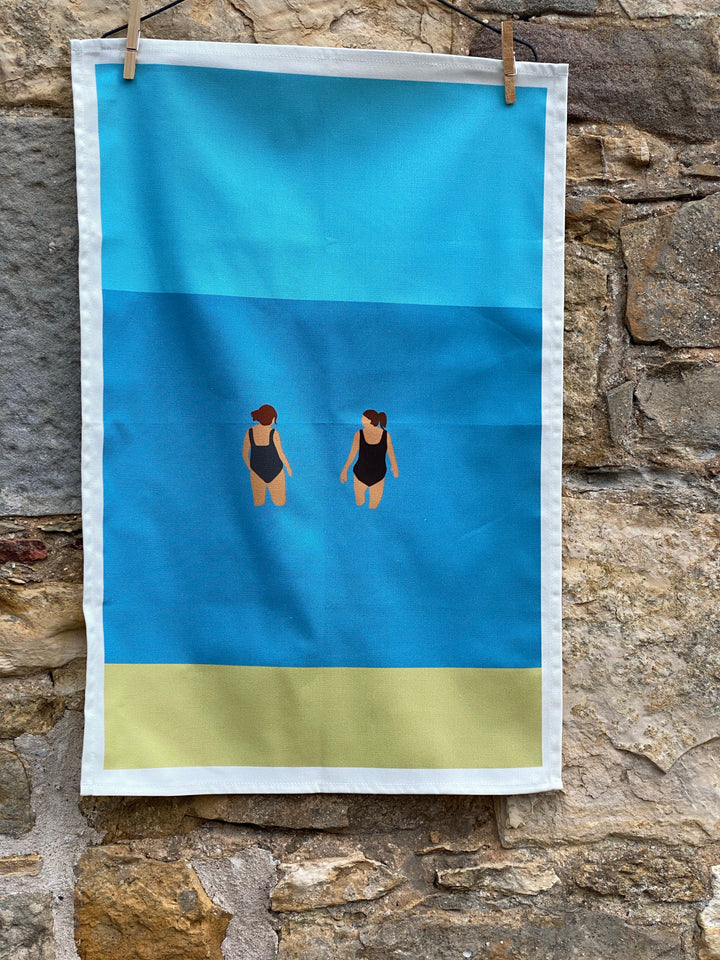 Chats In The Sea Tea Towel