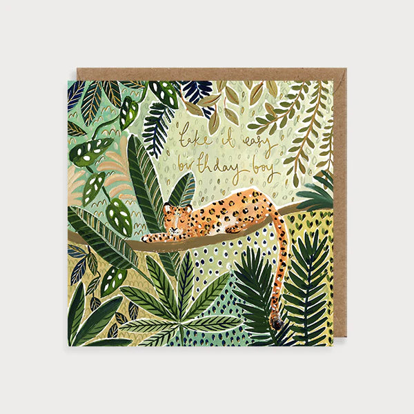Leopard Birthday Boy Card