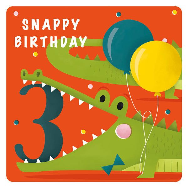 3 Today Croc Birthday Card