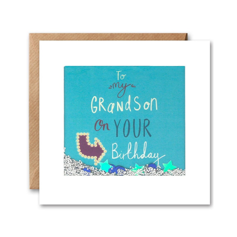 Grandson Birthday Shakers Card