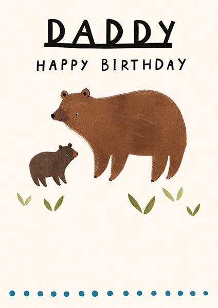 Daddy Bear Birthday Card