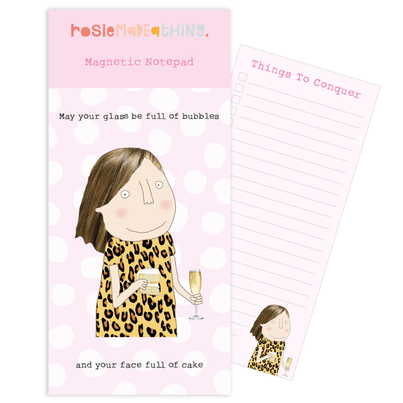 New Bubbles & Cake Magnetic Notepad
