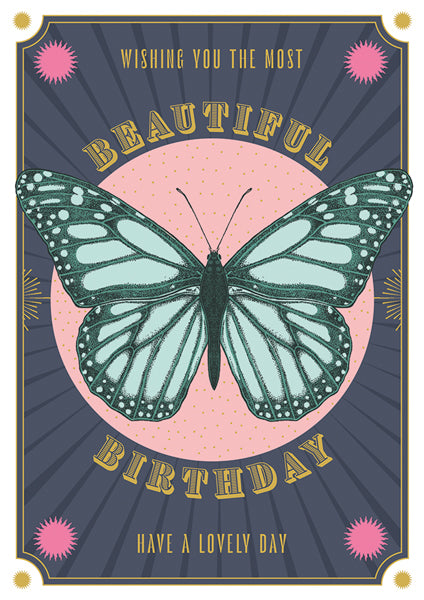 Beautiful Birthday Butterfly Card