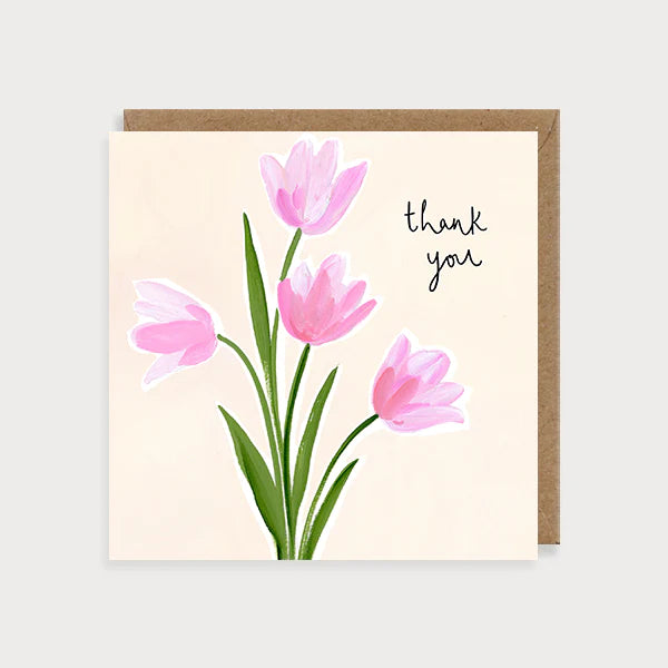 Tulips Thank You Card