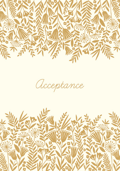 Acceptance Gold Foliage Card
