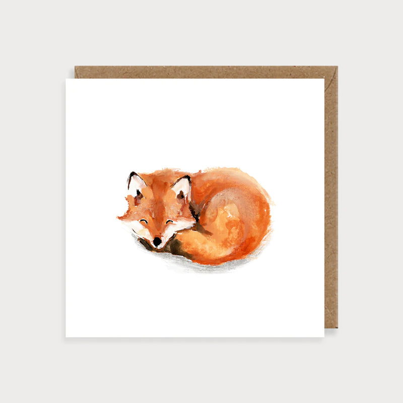 Sleeping Fox Blank Card