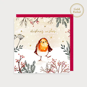 Robin Christmas Wishes Card
