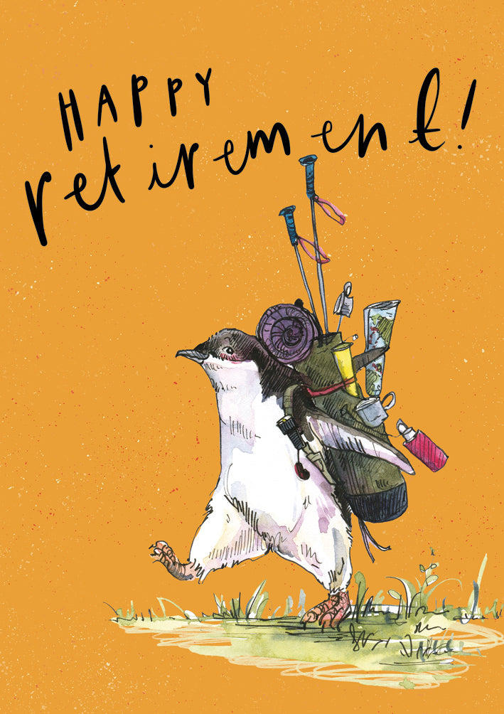 Retirement Penguin Card