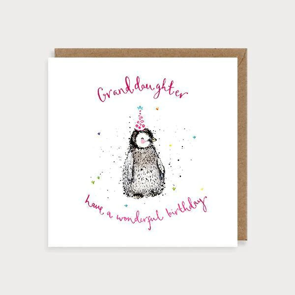 Granddaughter Penguin Birthday Card