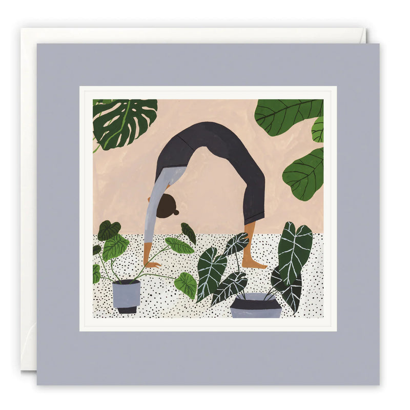 Botanical Yoga Art Card