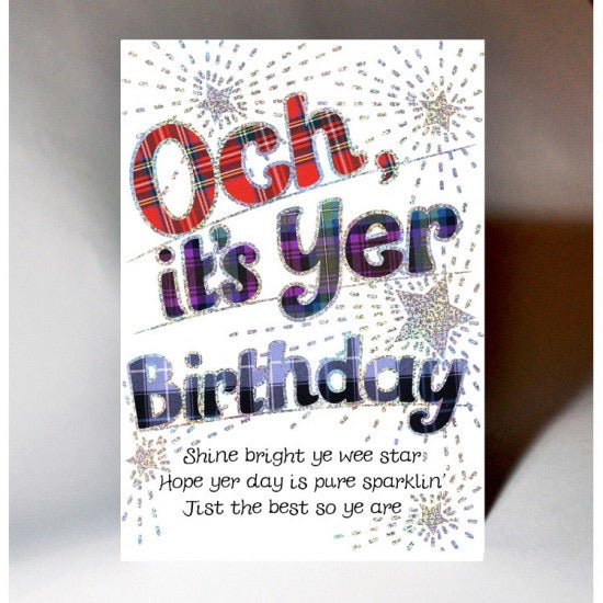 Och, it’s Yer Birthday Card