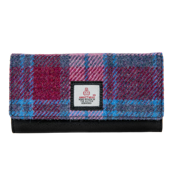 Harris Tweed Ladies Envelope Purse - Pastel Pink