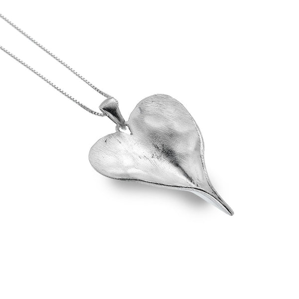 Leaf Heart Pendant Necklace