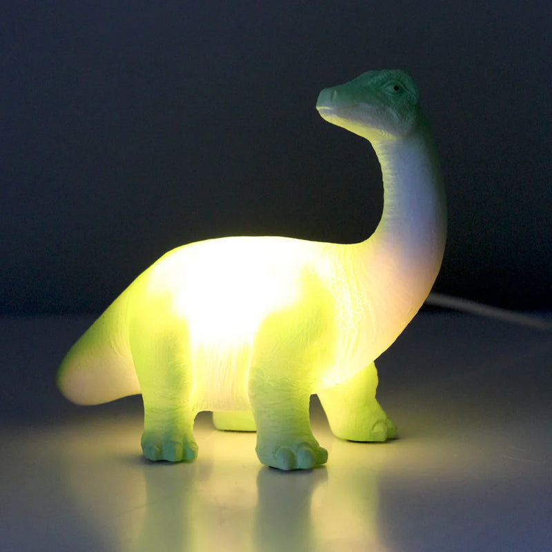 Mini LED Green Diplodocus Lamp