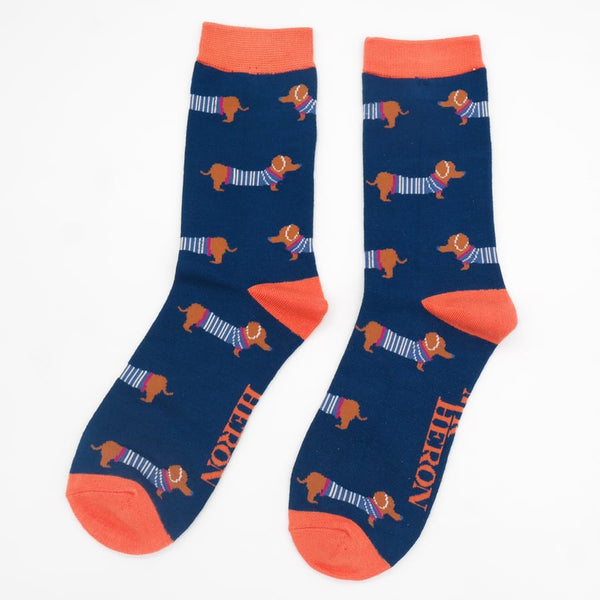 Parisian Pups Socks - Navy