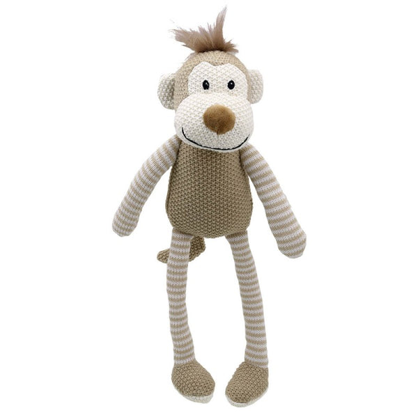 Knitted Monkey Soft Toy