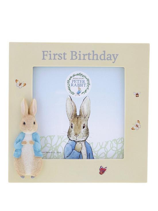 Peter Rabbit First Birthday Photo Frame
