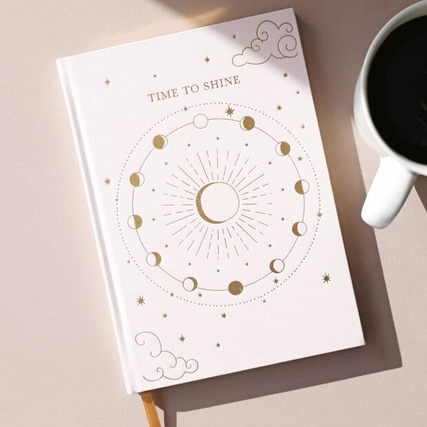 Pink Time to Shine Fabric Notebook