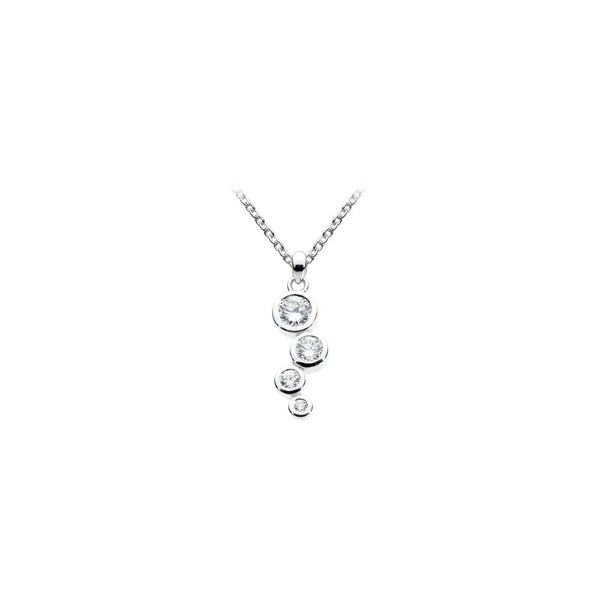 Scattered Round Cubic Zirconia Pendant