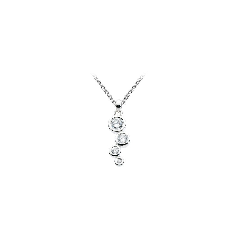 Scattered Round Cubic Zirconia Pendant