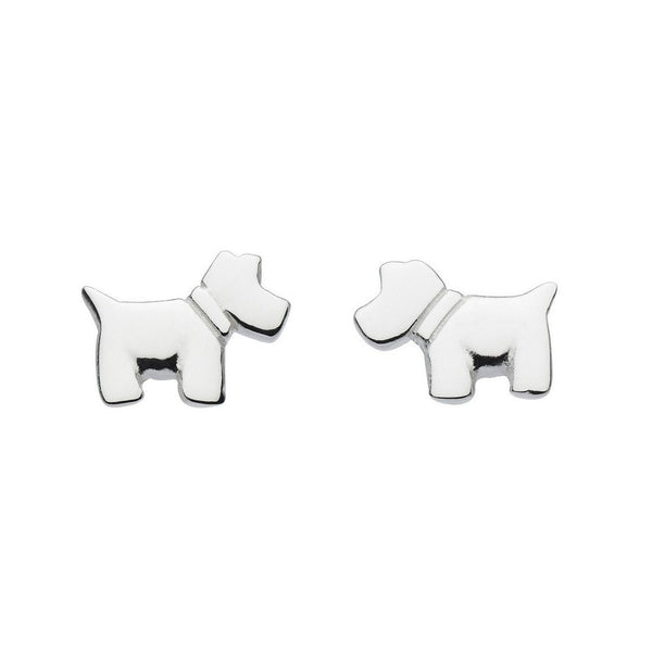 Dinky Mini Scotty Dog Stud Earrings
