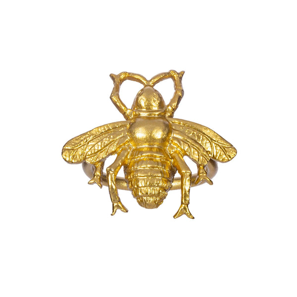 Gold Bee Napkin Ring- Set Of 2