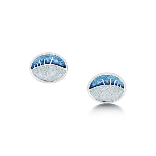 Skyran 'She' Enamel Stud Earrings