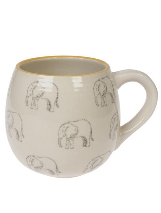 Stoneware Elephant Mug