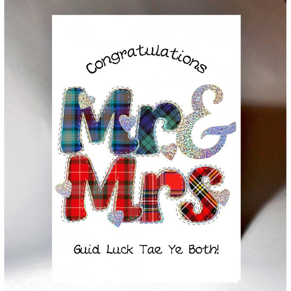Mr & Mrs Wedding Day Card